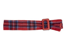 Red Tartan Belt