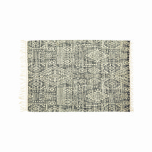 pale blue grey aztec rug
