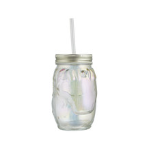 Glass Sip Jars 2 pack