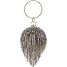 Black Diamante Orb Clutch