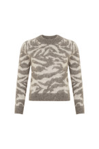 Zebra Print Grey Jumper