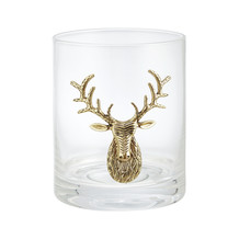 Gold Reindeer Head Tumbler