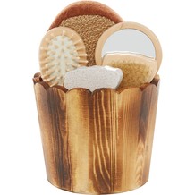 Wooden Natural Body and Bath Gift Set