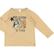 Beige Drum T-Shirt