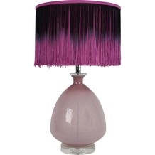 Purple Fringe Table Lamp