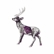Large Purple Sequin Reindeer