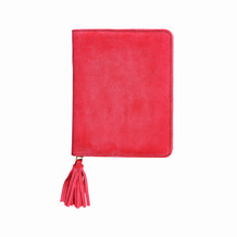 brightpinksuedenotebookwithzip