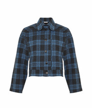 Blue checked jacket