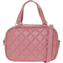 Leather Blush Quilted Cross Body Bag