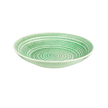 speckledpalegreenpastabowlwithringedpattern