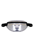 Silver Goldrimed Pearls Bumbag