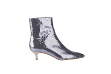 Purple sequins boots
