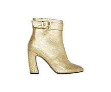 Gold Snakeskin Boot