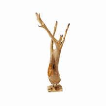 large wood sculpture