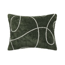 Green And White Small Cushion