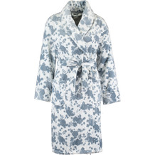 Cream and Grey Floral Dressing Gown