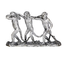Silver Monkey Statue