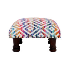 Fluro Fabric Foot Stool