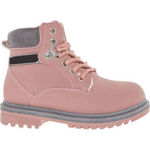 Blush Pink Lace Up Boots