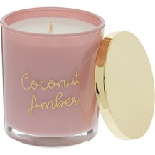 Pink Coconut Amber Scented Candle