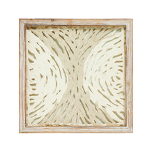 square framed mache artwork