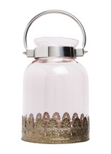 Pink Lantern with Gold Detail