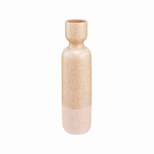 pink tall textured vase