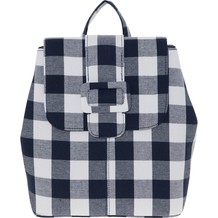 Grey Ella Gingham Backpack