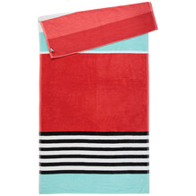 Red striped Beach Towel