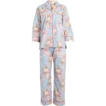 Pale Blue and Rose Floral Pyjamas