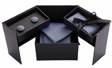 tie cufflinks and hankachief gift set