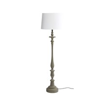 Grey Spindle Floor Lamp