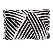 Black And White Striped cushion
