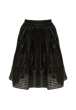 Black pleather skirt