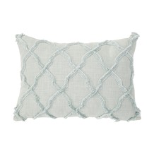 Small Light Blue Diamond Cushion