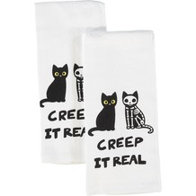 Two Pack Creep It Real Tea Towels