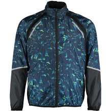 Blue and Black Patterned Lightweight Jacket