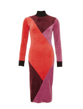 Red purple dress