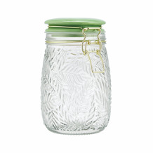 Green Top Glass Kilner Jar