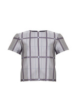 Grey Stripes Top