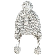 Mütze, grobstrick, hellgrau