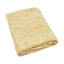 Lime Green Knit Throw