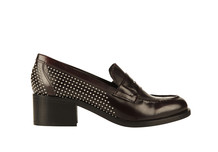 Burgundy shoe