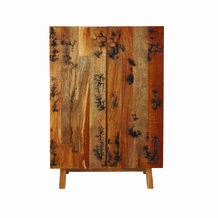 rustic wooden cupboard