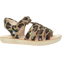 Beige Animal Print Sandals