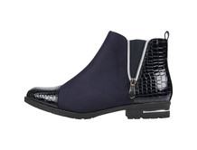 Blaue Lederschuhe