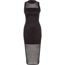 Black mesh Panel Dress