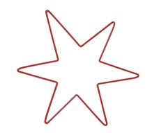 Red And White Wire Star