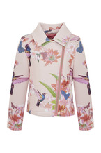 Jacke, Rosa, Blumenmuster