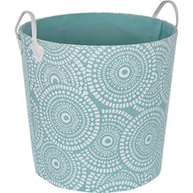 Blue Patterned Storage Basket